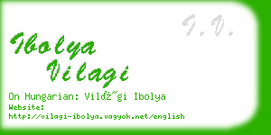 ibolya vilagi business card